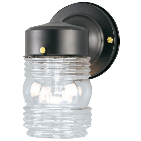 Westinghouse Matte Black Switch Incandescent Jelly Jar Light 66885